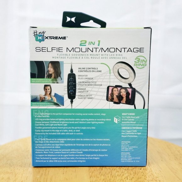 Selfie Mount LED Ring Light - Picture 2 of 3